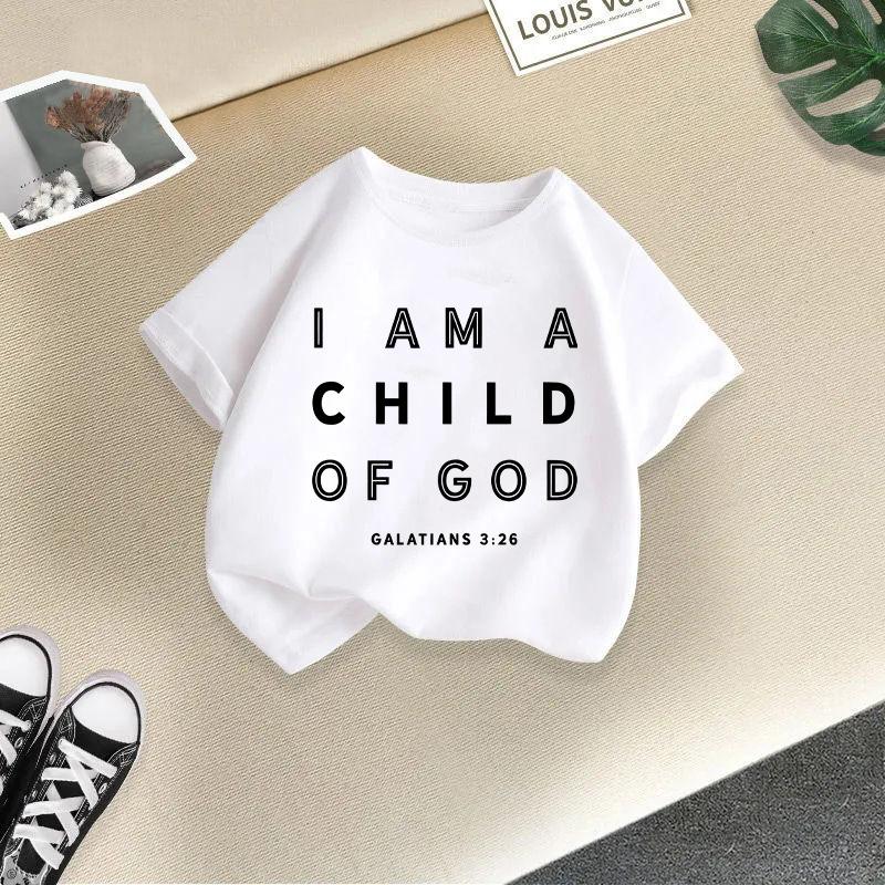 Dětské tričko s potiskem písmen Dětské tričko Dětské 100% bavlněné oblečení 2-13 let Tričko Top