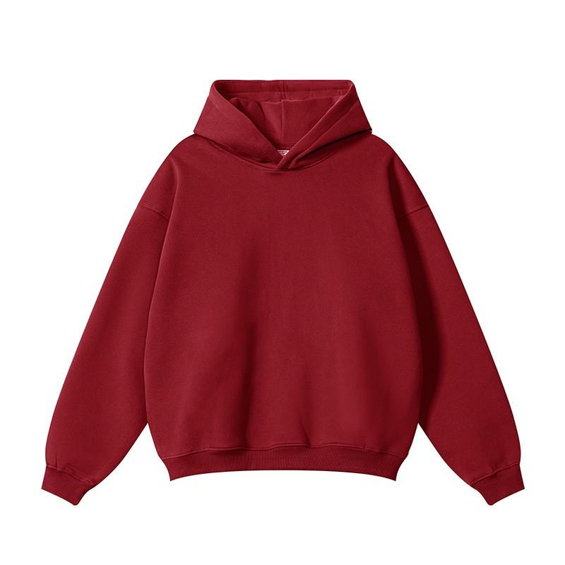 Heren Oversized Hoodie met Verlaagde Schouders Zwaar 220g Katoenmix Streetwear Sweatshirt Losse Pasvorm