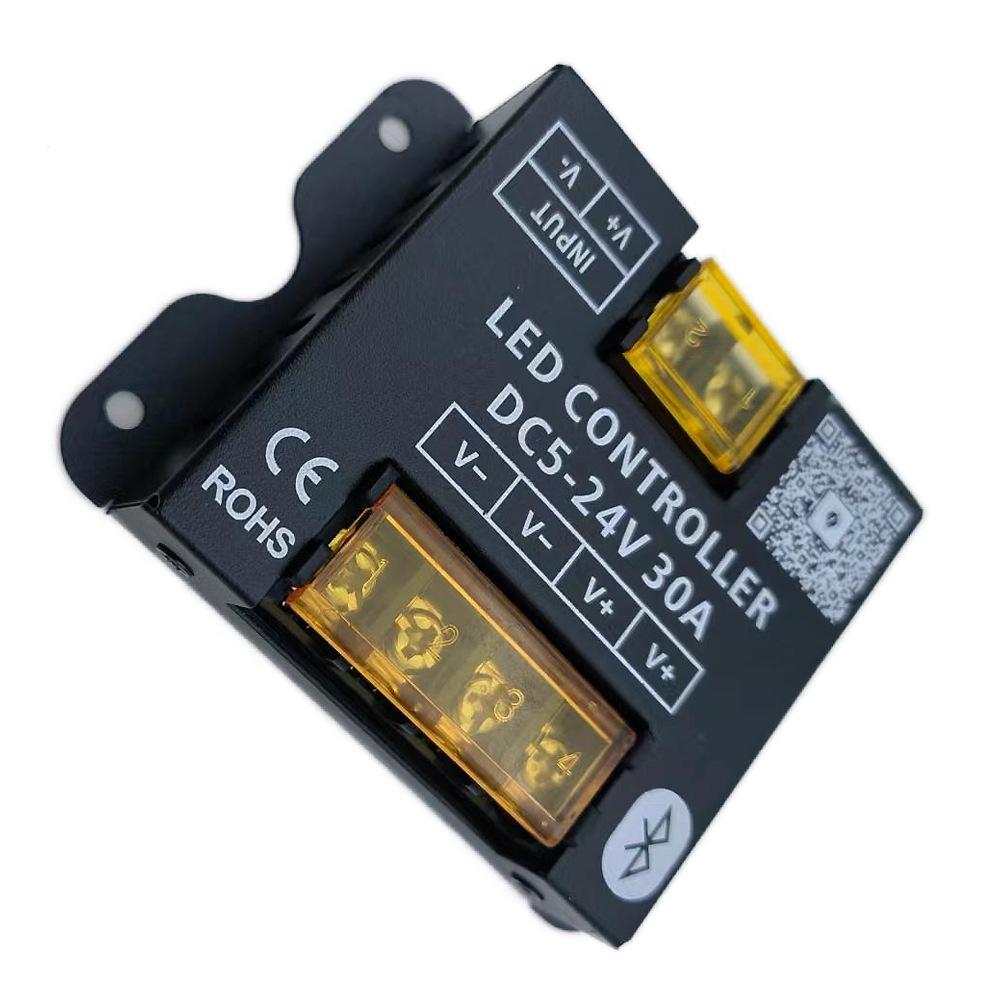 

Светодиодная лента контроллер Bluetooth: Затемнение, Изменение цвета, Синхронизация с музыкой, Мощность 30 А