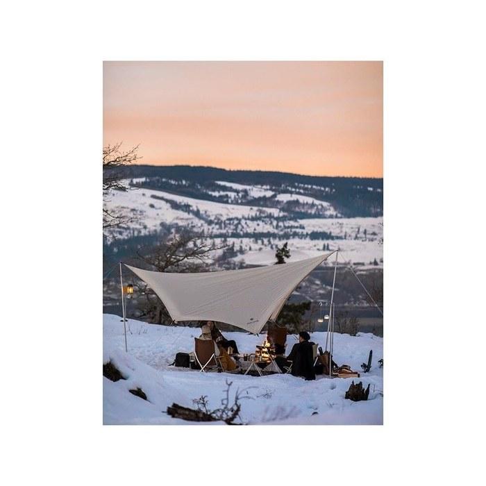 Snow Peak Takibi Tarp Hexa M Set TP-440S-US Ivory 475 x 420 cm