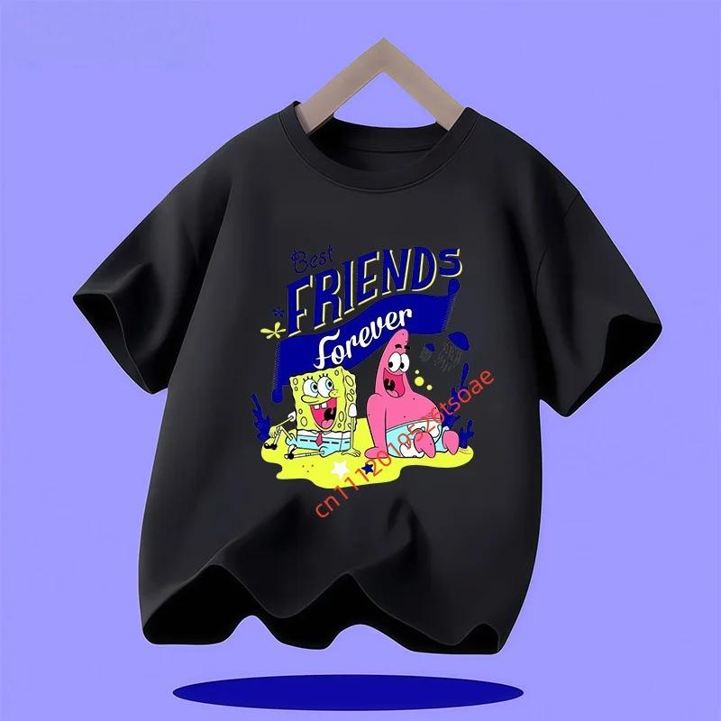 New SpongeBob SquarePants Childrens TShirt Casual Daily Comfortable Breathable for Boys and Girls