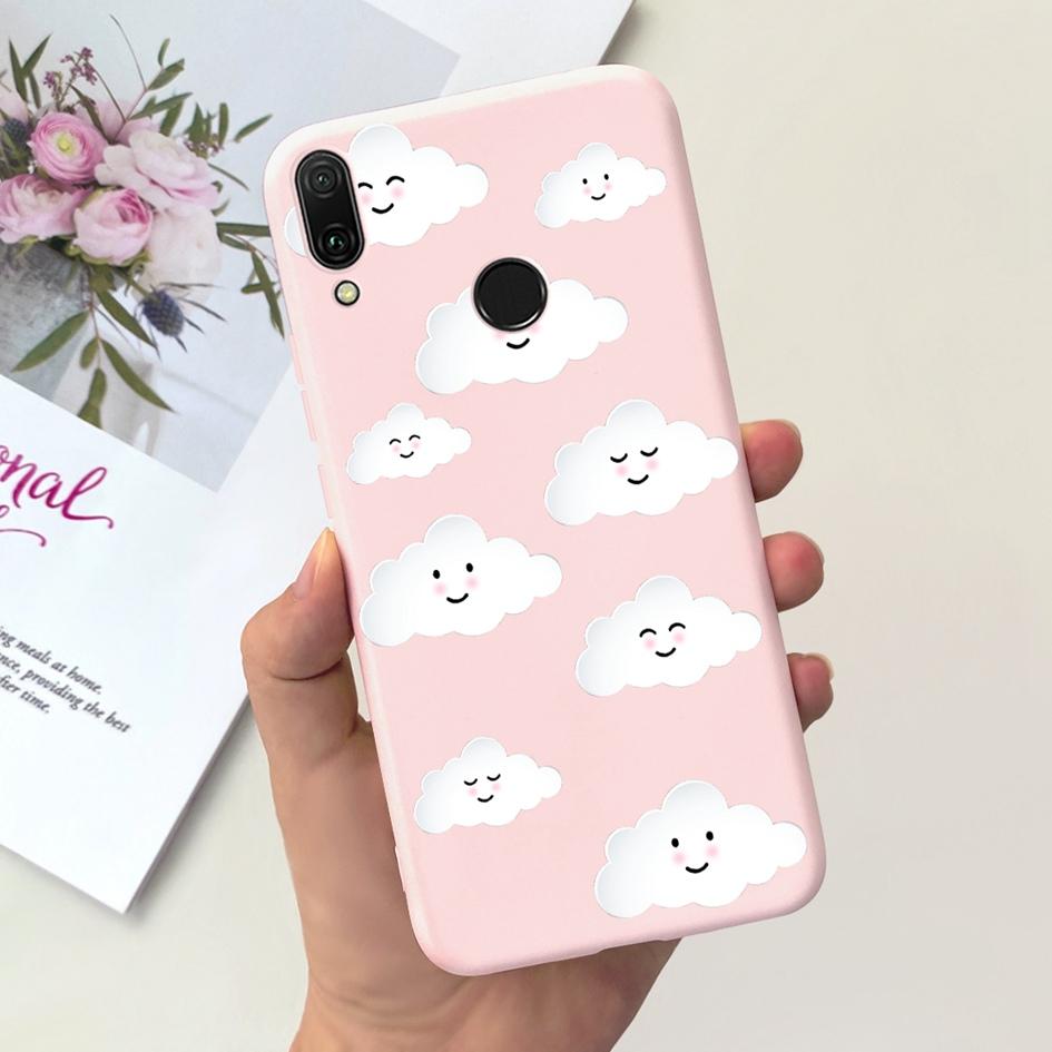 For Huawei Y9 2019 Case JKM-LX2 JKM-LX3 Cover Cute Cat Heart Dinosaur Capa Soft Slim Coque For Huawei Y9 Prime 2019 STK-L21 Case
