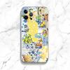 Mediterranean Style Seafood and Lemon Phone Case for iPhone 17 16 15 14 13 12 11 Series Pro Max Plus Double Layer Protection