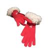 Knitted Lamb Wool Gloves Finger-splitting  Gloves Simple Women Mittens  Female