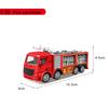 1:55 Modello di Camion dei Pompieri Diecast Simulazione Pull Back Scala Veicolo di Soccorso Antincendio Giocattoli Inerziali Camion dei Pompieri per Bambini