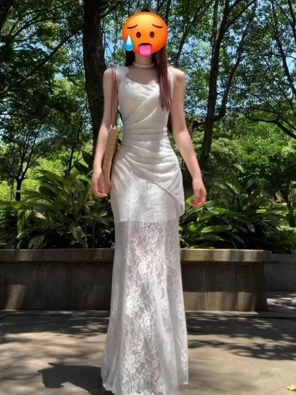 Seaside vacation bohemian white suspender dress children s summer 2026 new popular popular dress S