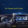 Tempered Glass Screen Protector Film For Toyota Land Cruiser 250 2024 2025 Car GPS Navigation and Trument Anti-scratch Film