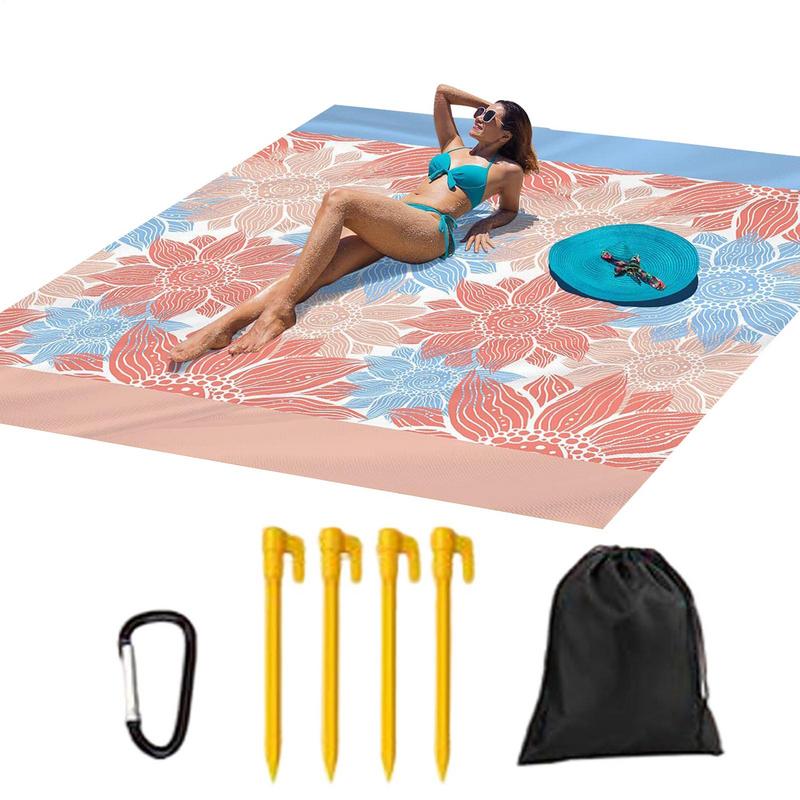 Beach Blanket Waterproof Sandproof Picnic Blanket Waterproof Outdoor Rug Portable Folding Rug For Camping Beach Travel Grass China Mainland