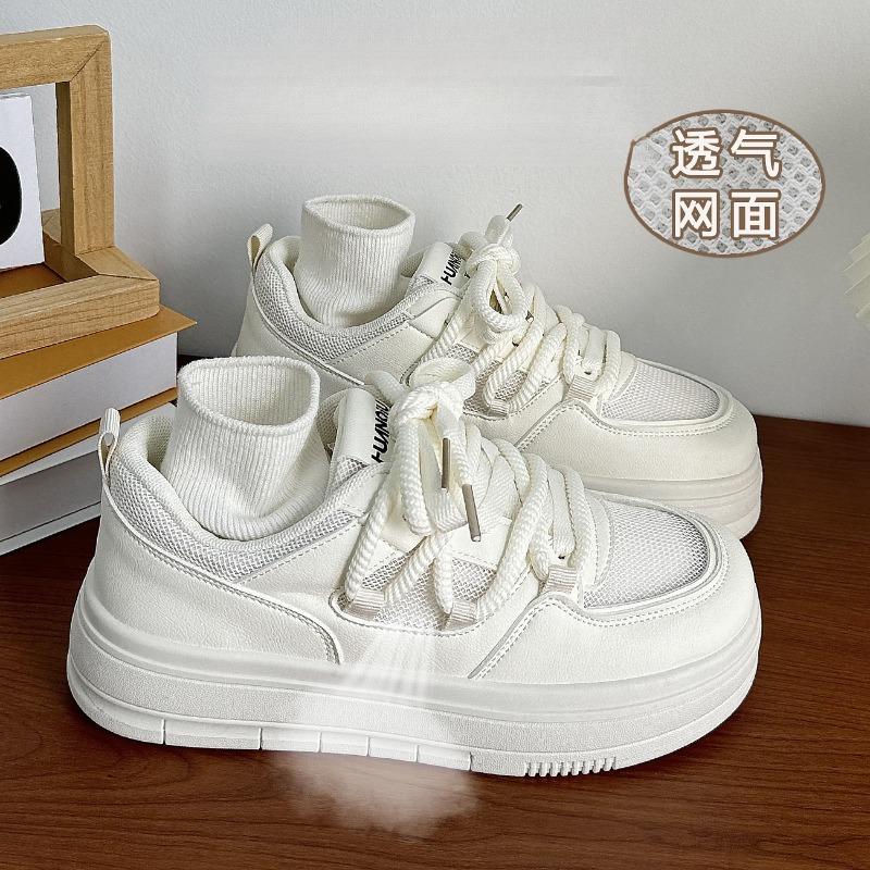 Niche damesschoenen platform witte schoenen dames herfst 2 nieuwe student veelzijdige sportschoenen board schoenen