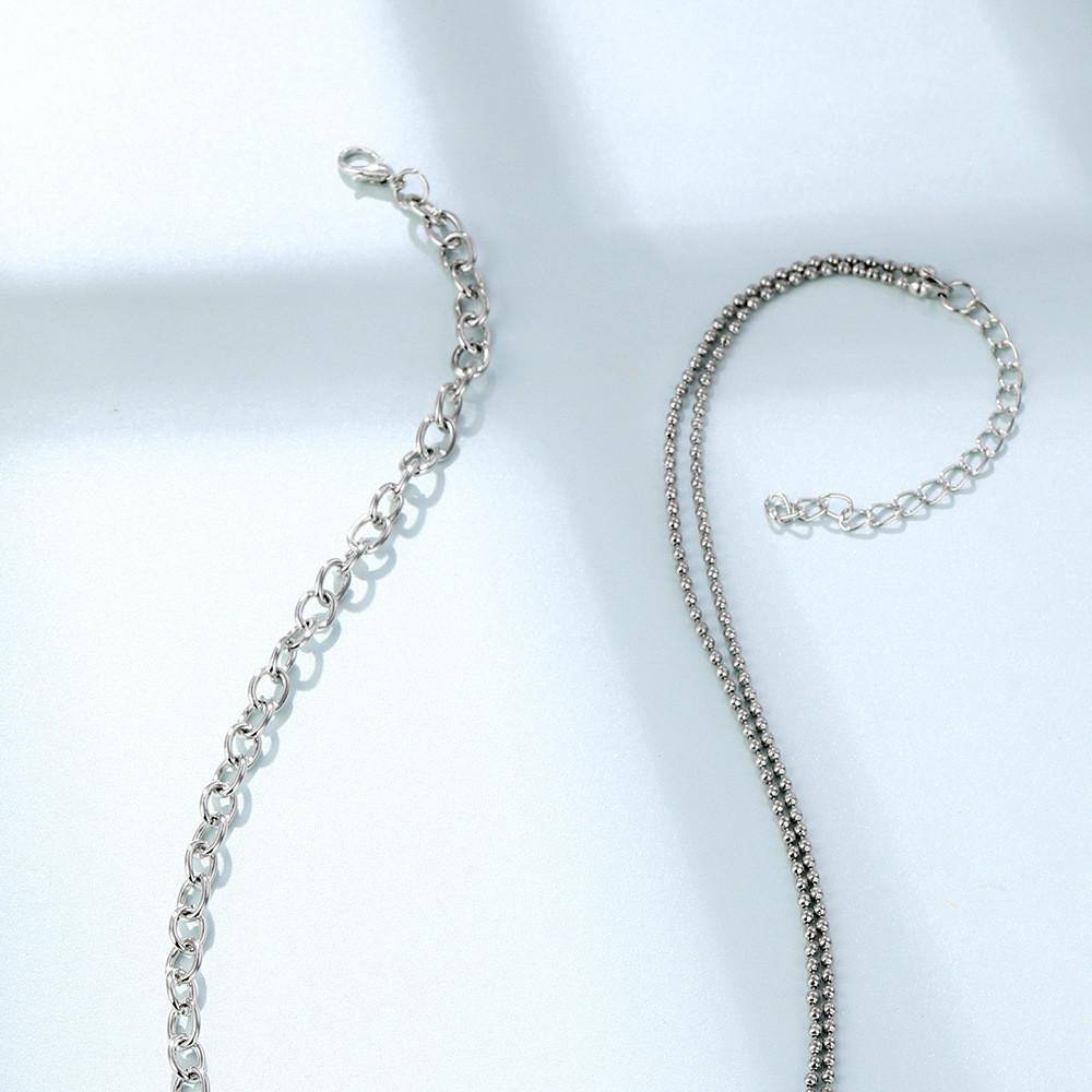 Stylish Alloy Lock Pendant Choker Necklace For Women Featuring Trendy Geometric Style