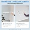 Retractable Wall Mounted Laundry Drying Rack Foldable Aluminum Holder for Balcony Bathroom Clothes Towel