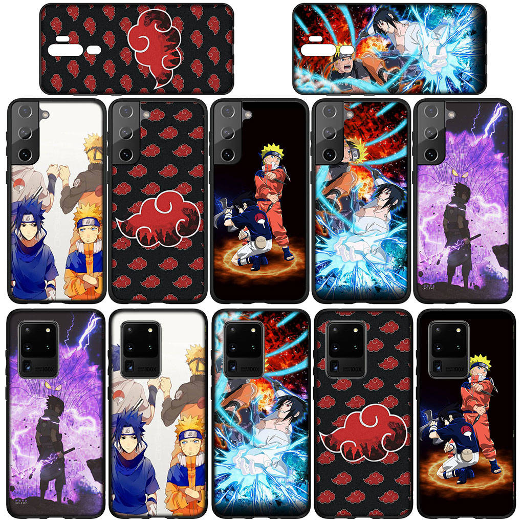 Phone Case for Samsung Galaxy S25 S24 S23 iPhone 16 15 Xiaomi Redmi Note 14 13 12 16E 8 X 11 Pro Max XR OPPO Moto Wallpaper Naruto Sasuke Anime Cover