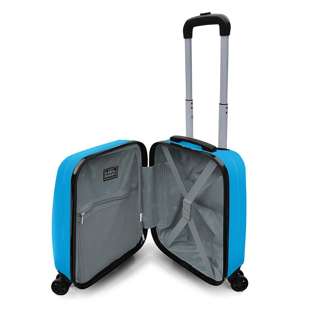 coral high Blauer Mini-Kabinenkoffer 16507