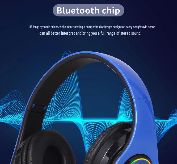 B39 Wireless Over-Ear Gaming Headset with Bluetooth and Heavy Bass