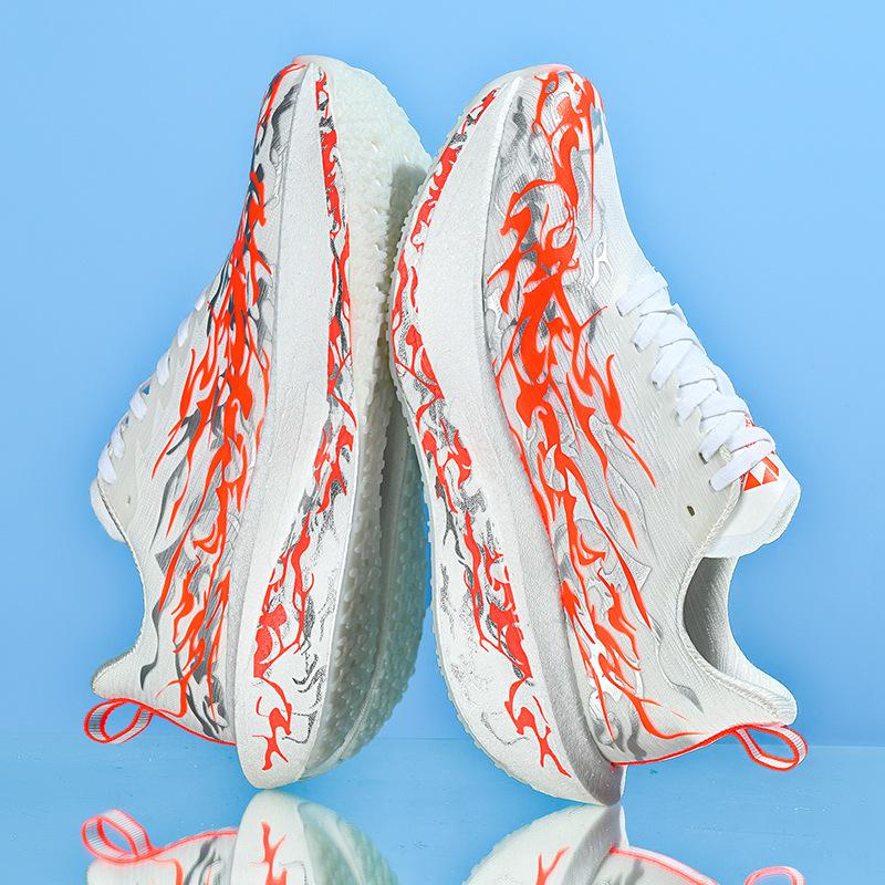 

Кроссовки для бега для учащихся начальной и средней школы, молодежная спортивная обувь, осень 2025, шнуровка, легкие, для марафона, амортизирующие 45