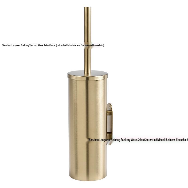 304 Stainless Steel No-Drill Hanging Toilet Brush Set with Deodorant