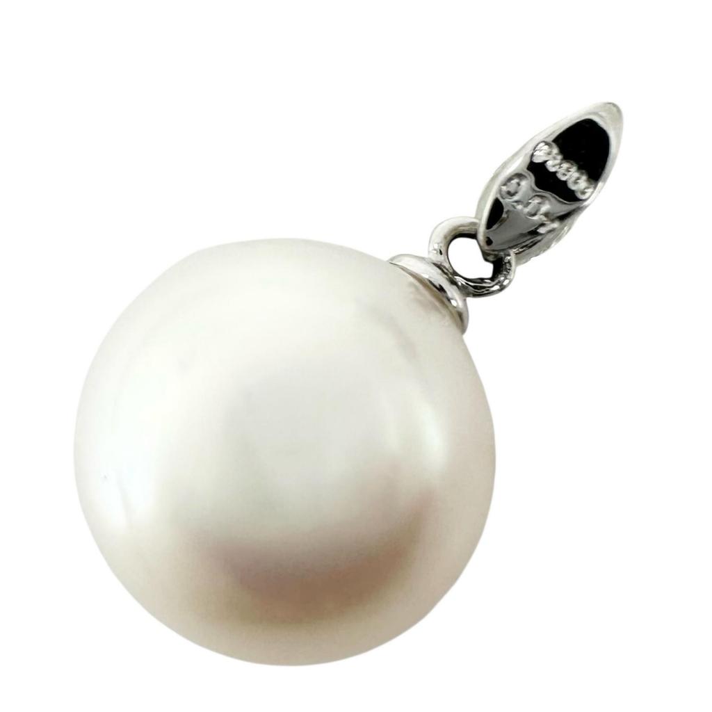 Pendant Top Silver Women Pearl Used