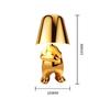 Golden Man Charging Desk Lamp: Modern Minimalist Figurine for Creative Decor & High-End Ambiance