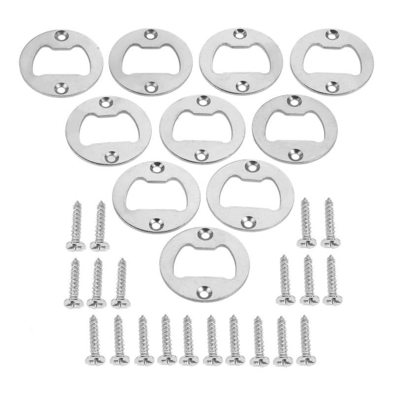 

10 шт. Винт для открывания бутылок 40 мм, круглый, железный, для кукурузного пива, античная бронза, серебро, подходит для бара/дома/ресторана/кухни/паба