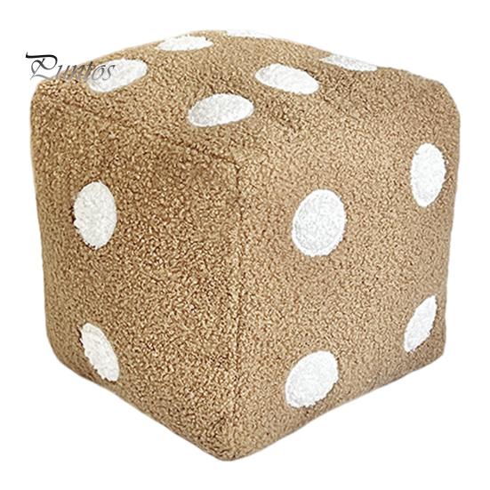 

Подушка в виде игральных костей, имитация игральных костей, плюшевая подушка в виде кубического куба, мягкая подушка для спины дивана, подушка для офиса, автомобиля, спальни, декоративная подушка 20x20cm
