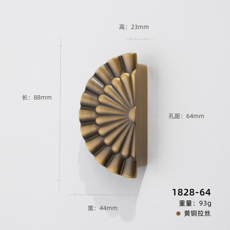 High-End Licht Luxus, Antikbronze Farbe, Halbkreisförmiger Griff, Schrank Schublade, Schranktürgriff, Französisch, Retro Gold, Kleiner Griff