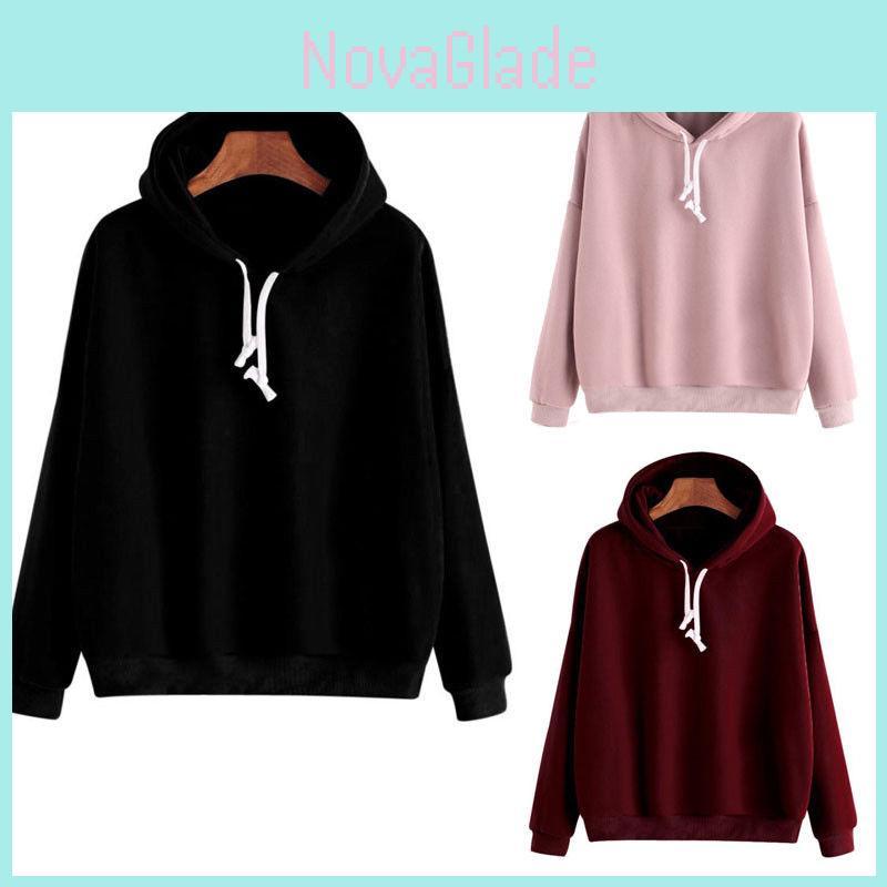 High Quality Unisex Men Women Pullover Hoodie Cozy Solid Color Plain Sweatshirt For Teens