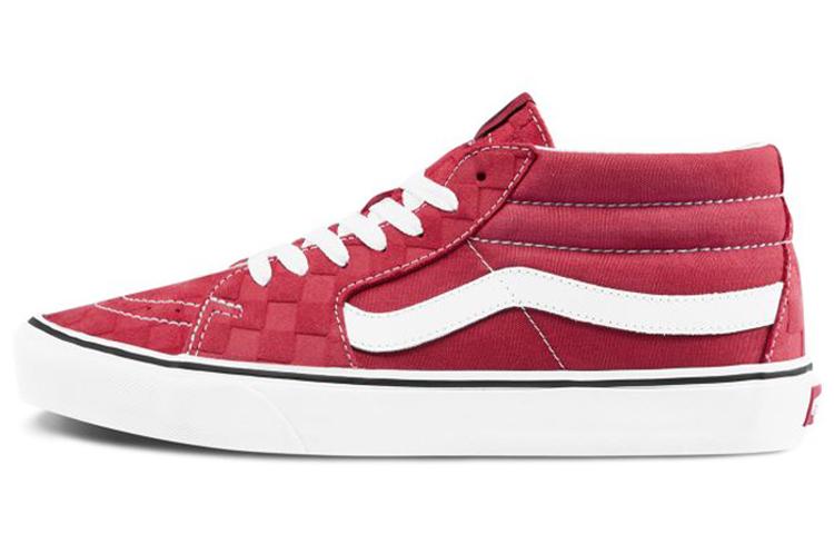 Vans Sk8 Mid Mid Top Skate Shoes Unisex Red VN0A3WM3WJ2 43