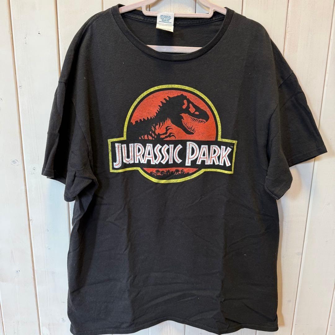[Movie] Jurassic Park T- L Black Logo Movie T DELTA Unisex T-Shirt S