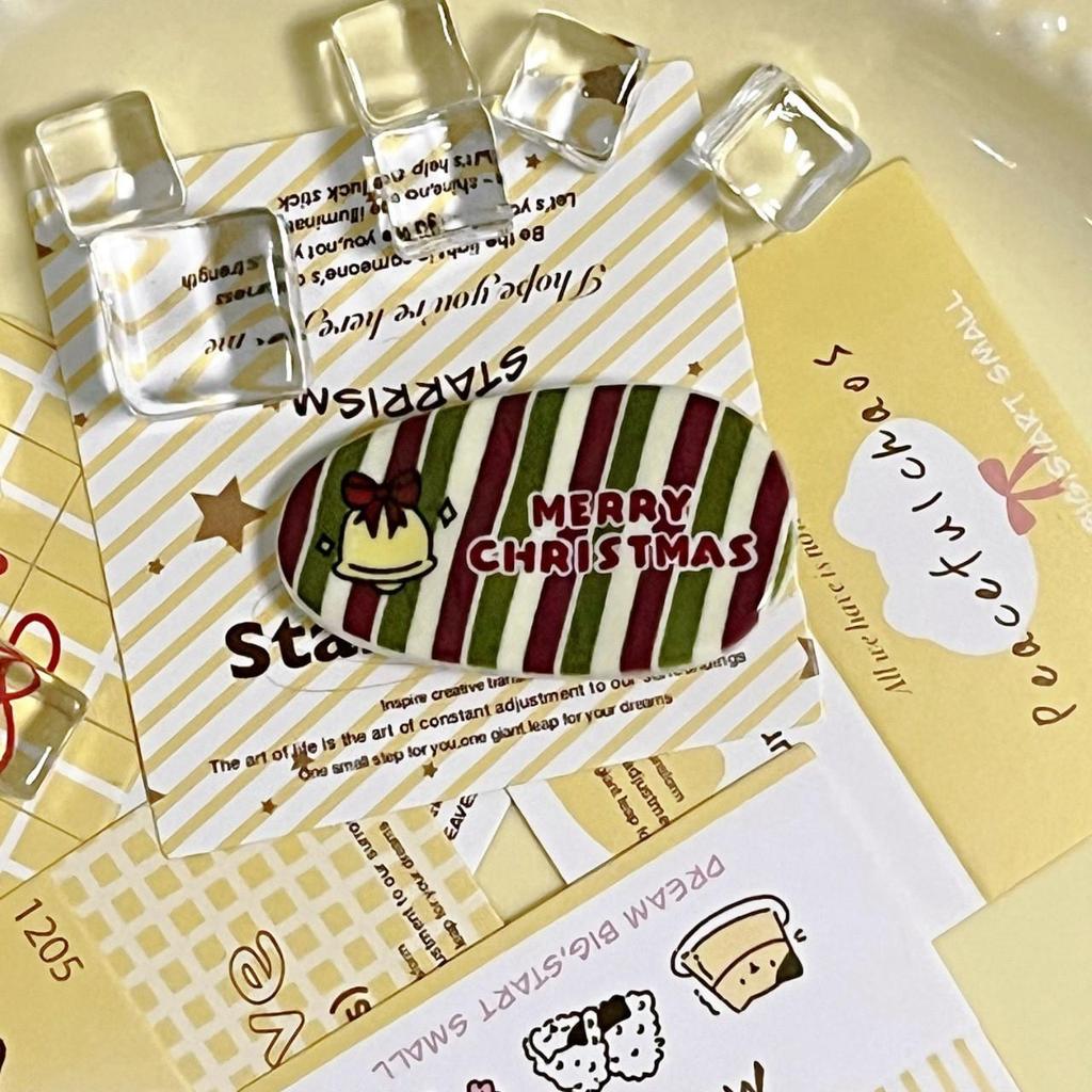 Reindeer Snowflake Hair Clip & Christmas Candy No-Trace Hair Accessory Gift Set