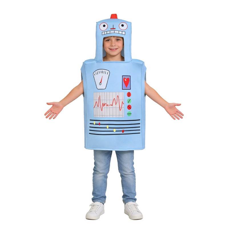 Robot Cosplay Costume For Children With Polyester Fabric For Halloween Role Play