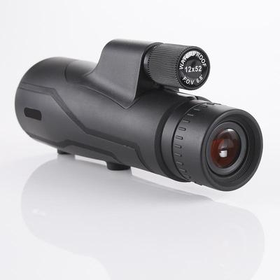 Telescopio Monoculare Ultra HD 12x52 con Oculare Grande - Portatile Manuale per Fotografia