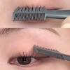 Delicate Finish 3-In-1 Eyelash Brush Long Wear Eyeliner Aid Tool  Makeup Artist
