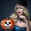 Handmade Resin Pumpkin Halloween Pumpkin Decorations Jack O Lantern for Home Porch Front Door Mantel Room Decoration