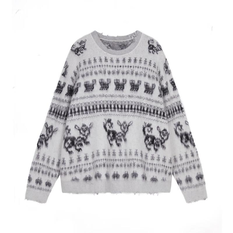 JNBY 2024 Winter Round Neck Knitted Sweater