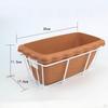 Balcony Railing Flowerpot with Tray And Rack for Outdoor