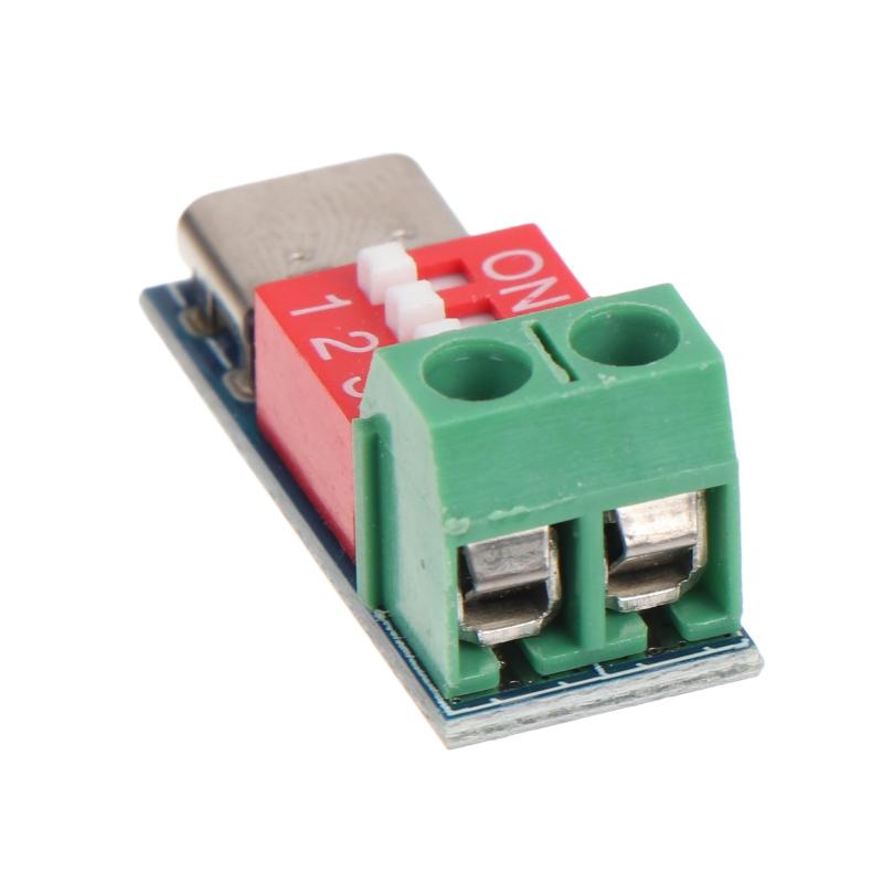 Pd Trigger Module Type-C 5V-20V Adjustable Decoy Dip Switch Test Modul For Electronics Diy Charger Testing Repair Detection