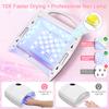 DianaBeauty UV LED Nail Lamp Rechargeable Cordless Nail Dryer with 4 Timing Modes UV Light for Manicure with 7500mAh Battery