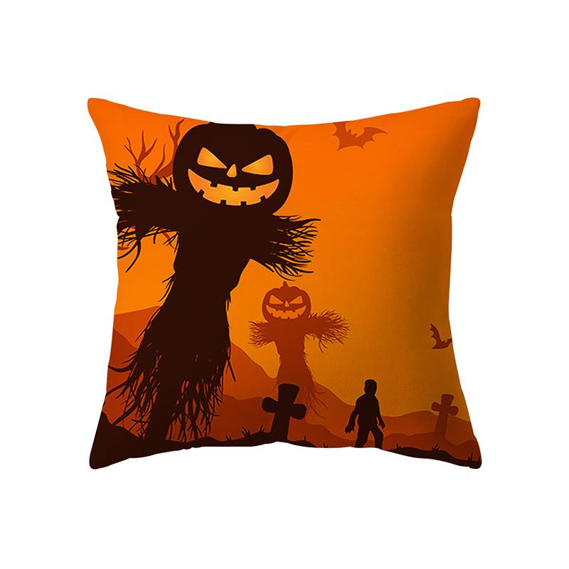 Halloween Theme Pillow Cover Sofa Cushion  Holiday Gift Party Decor Home