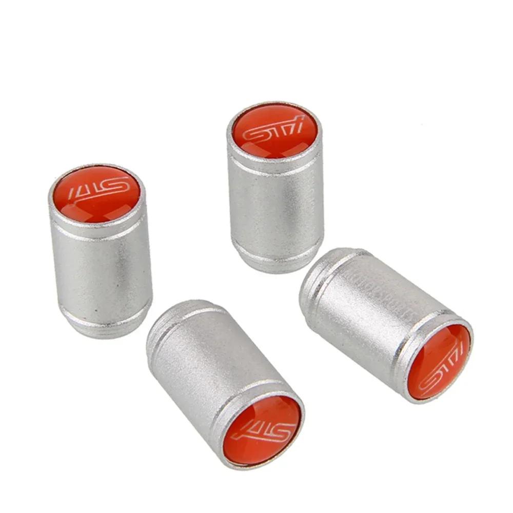 Metal Matte Tire Valve Stem Caps for Subaru Forester XV Outback STI WRX Impreza Legacy BRZ Anti-dirty Air Cover Car Accessories WW1