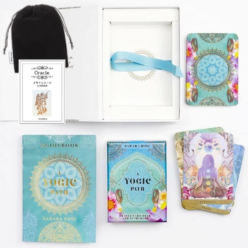 Kancharo Oracle Card Tarot Card Reading Path Oracle Deck Luxury Storage A Yogic Path Oracle Deck and Guidebook Box Includes Japanese Oracle Card Basic