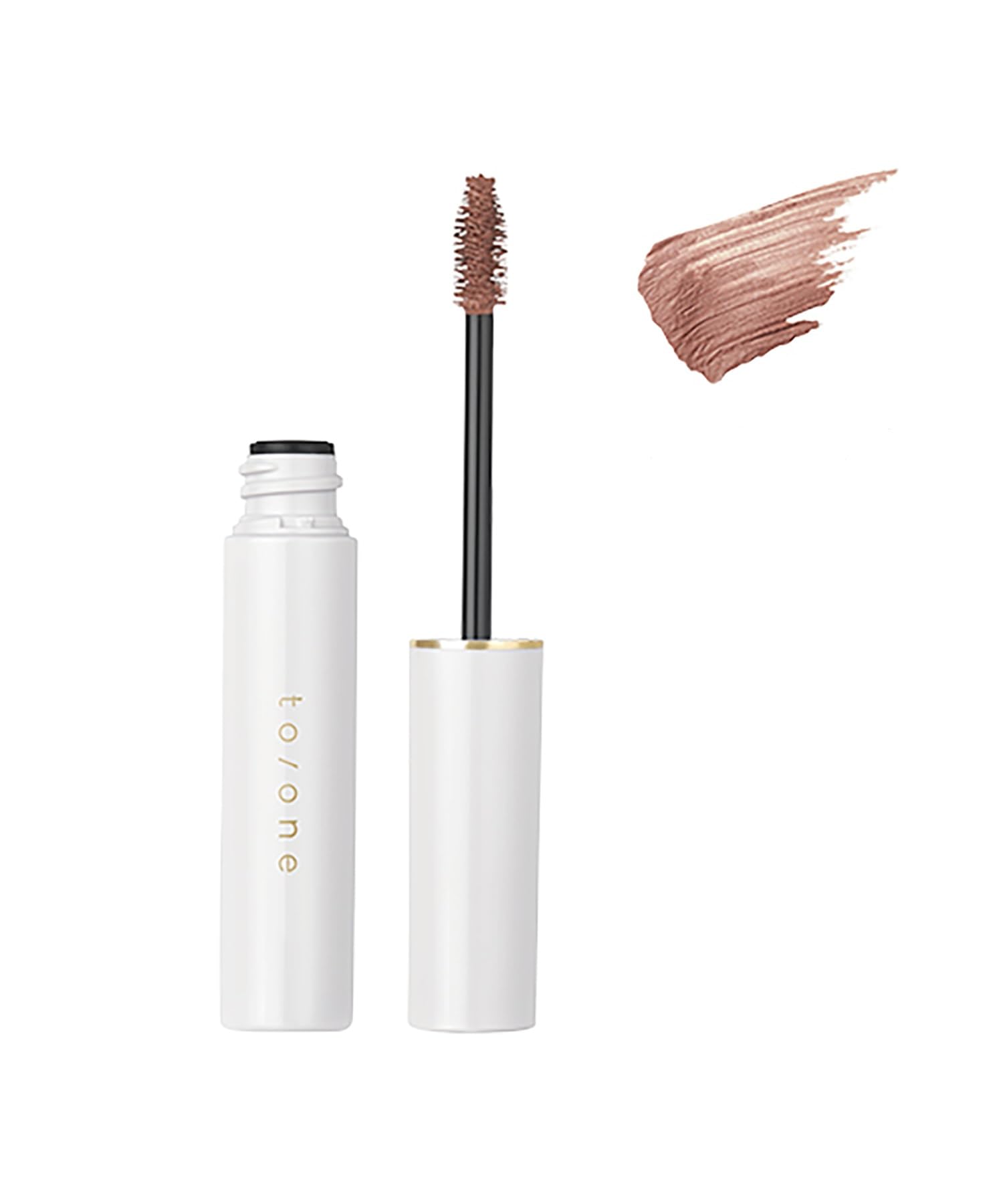 toone Eyebrow Nuance Color 02 Ash Pink Eyebrow Mascara - Creates a soft, three-dimensional brow texture.