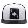 King Leather Playing Card Embroidered Baseball Caps Hip Hop Caps For Men Women Outdoor Sun Hat Unisex Adjustable Snapback Hats