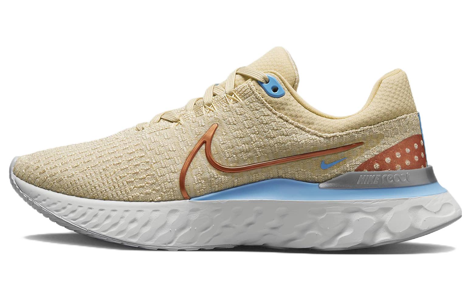 

Nike React Infinity Run Flyknit 3 Sesame Metallic Copper Women s DX1937-200 36.5