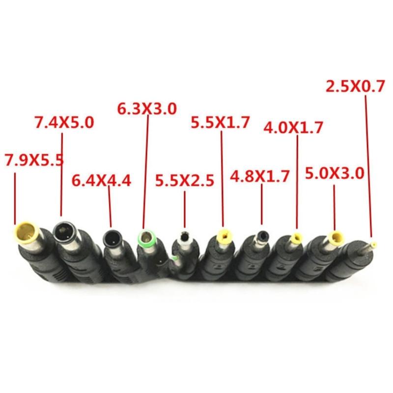 10 In 1 Laptop Power Adapter Connector Plug Charging Cable Cord for Webcam Bluetooth-compatible Speaker Accessories