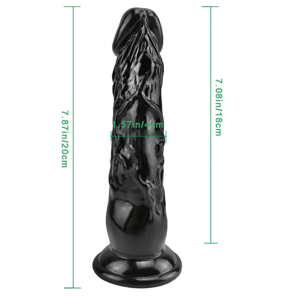 Black Wearable Realistic Soft Dildo Penis Cheap Small Anal Dildo Suction Cup Masturbators Butt Plug Toys for Women