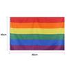 90X150cm LGBT Pride Rainbow Flags Banners Vivid Color Rainbow LGBT Decorative Garden Flag Double Stitched for Home/Outdoor Decor