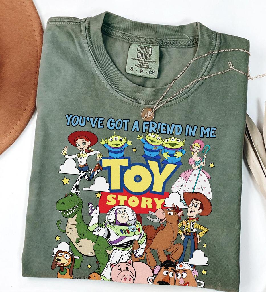 You've Got A Friend In Me Shirt, Retro Animated Movie Characters Tee, Animated Toy Land Shirt, Movie Studio Outfits