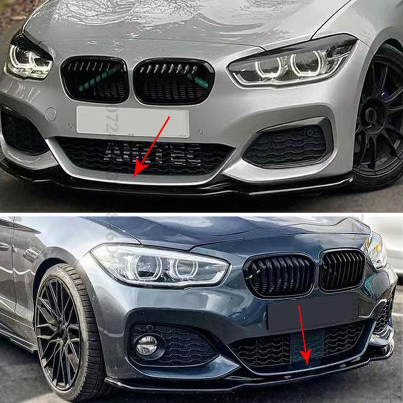 Front Bumper Lip Splitter Chin Air Dam Diffuser Tuning Accessories For BMW 1 Series F20 F21 M-Pack 118i 120i 2015-2019 Styling
