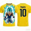 2026 Summer Dragon Ball Retro Fitness T-shirt Men's Oversized 3D Printed Short-sleeved Family