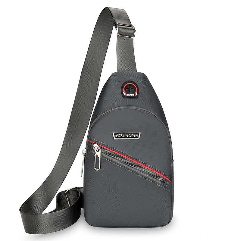 Waterproof Portable Outdoor Travel Fashion Men'S Small Chest Bag Sporty Large Capacity Lightweight Shoulder Bag Trend Leisure.